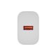 5. NATEC RIBERA 1X USB-A 18W WHITE WALL CHARGER