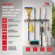 8. MACLEAN WALL ORGANIZER FOR GARDEN TOOLS AND MOPS, STEEL, WITH HOOKS, MAX LOAD 20KG, WIDTH 49CM MC-184