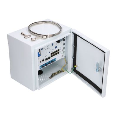 Extralink Outdoor PoE Switch Minos 8x RJ45 1000Mb/s PoE, 2x SFP, 200W, L2, active cooling
