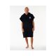 RIP CURL Logo Hooded Towel Poncho Black
