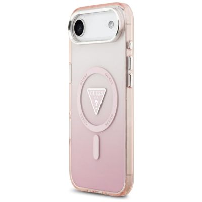 2. Guess IML Gradient Triangle Logo MagSafe iPhone Air Case - Pink