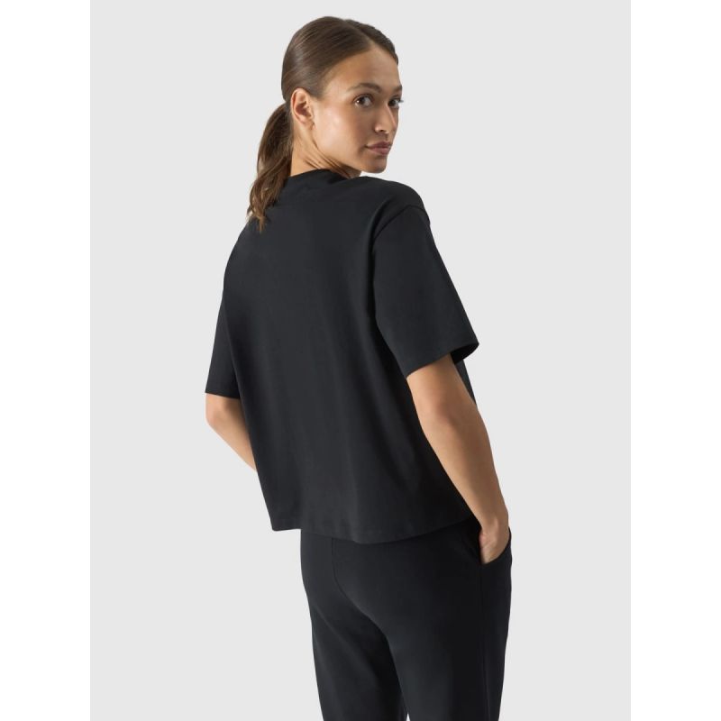 5. Women's oversize printed T-shirt 4F 4FRSS24TTSHF2089-20S