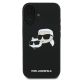 3. Karl Lagerfeld Silicone Case Nauble Heads Print MagSafe for iPhone 16 Plus - Black