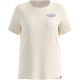 2. Women's short-sleeve ODLO crew-neck T-shirt COTTON BLEND THERE'S MORE OUT THERE, beige