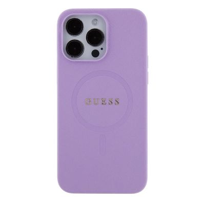3. Guess Saffiano MagSafe case for iPhone 15 Pro - purple