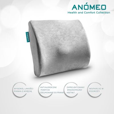 7. ERGONOMIC BACK SUPPORT PILLOW ANOMEO