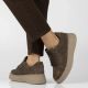 14. Women's brown leather sneakers on the platform Filippo DP7982