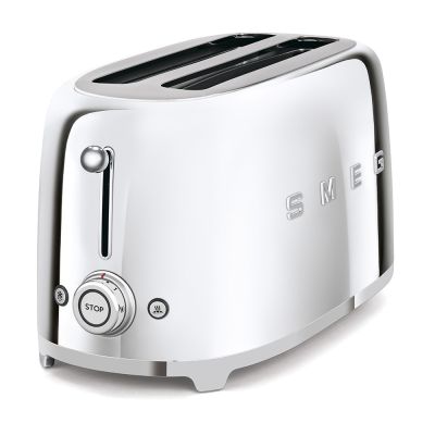 2. Smeg TSF02SSEU Toaster 4 Slices Chrome