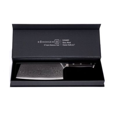 9. Cleaver Kohersen Elegance Ebony Wood cleaver 16.5 cm