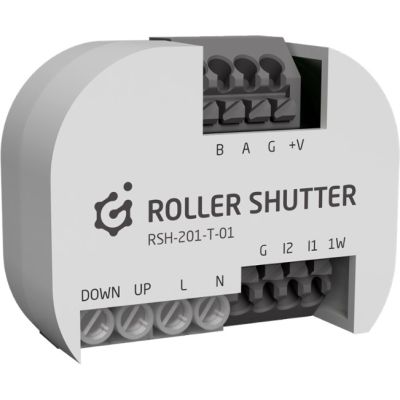 Grenton roller shutter module (1 output) / supports 1-wire / digital inputs (2 inputs) / flush-mounted / TF-Bus