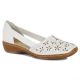 24. Rieker W RKR442B openwork leather shoes white