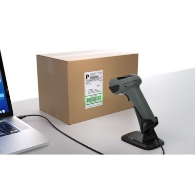 3. Safescan 310-W Handheld 1D/2D CMOS Barcode Scanner Black, Gray