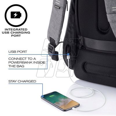 11. XD DESIGN ANTI-THEFT BACKPACK BOBBY HERO SMALL GREY P/N: P705.702