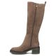 3. Women’s Taupe Suede Block-Heel Boots Filippo DKZ8310