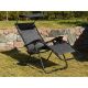 2. FOLDABLE GARDEN DECK CHAIR WITH CANOPY 173X52/65X110CM GRAY