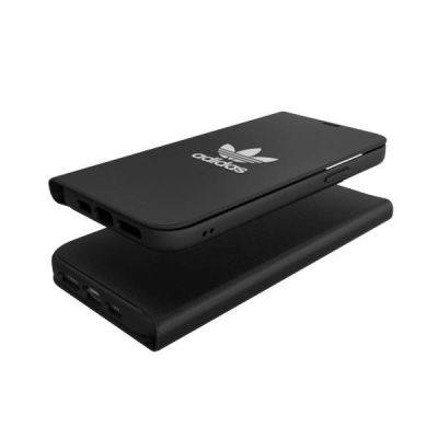 5. Adidas OR Booklet Case BASIC for iPhone 12 Pro Max - Black and White