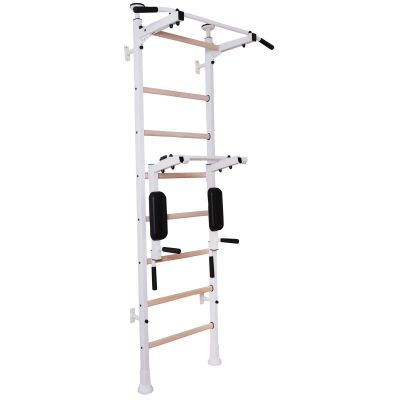 29. GYMNASTIC LADDER, HAND BAR, BENCH, CHILDREN'S ACCESSORIES, WHITE MAT BENCHK 414
