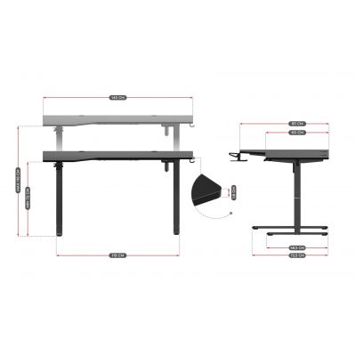 2. Huzaro Hero 9.1 Gaming Desk