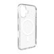 Puro Lite Mag TPU+PC Case Compatible with MagSafe for iPhone 17 - Transparent with White Ring