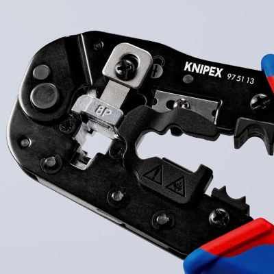 12. Knipex 97 51 13 Cable Crimping Tool Crimping Tool Black, Blue, Red