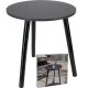 COFFEE TABLE 40x40x41CM BLACK WOODEN TABLETOP