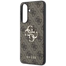 Guess Leather 4G Metal Logo Case for Samsung Galaxy A37 5G - Brown