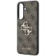 Guess Leather 4G Metal Logo Case for Samsung Galaxy A37 5G - Brown