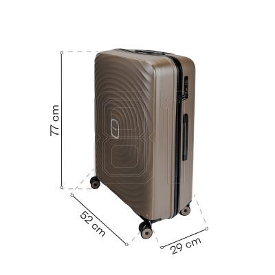 10. SwissBags Echo suitcase 77 cm 17784 champagne