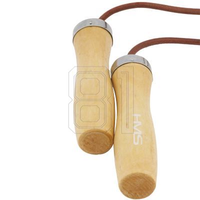 23. Leather skipping rope with a wooden handle HMS SK07