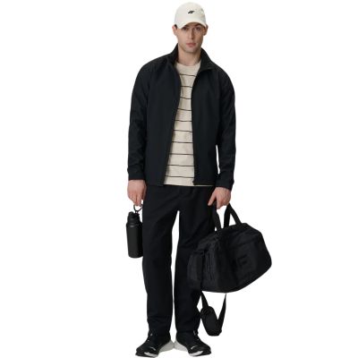 8. Men's softshell jacket 4F M548 deep black 4FWSS26TSOFM548 20S