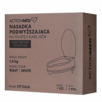 8. Toilet seat extension with lid 10cm