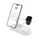 2. Tech-Protect QI15W-A41 3in1 Wireless Charger with MagSafe for Apple Devices - White