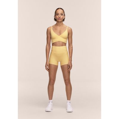 3. CASALL Ultra High Waist Hot Pant Women's Training Leggings Yellow