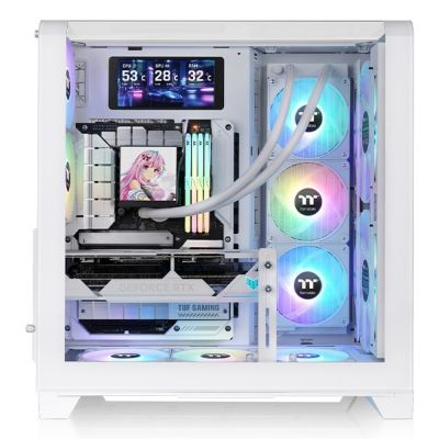 5. Geh Thermaltake View 390 Air Midi Tower Snow White retail case