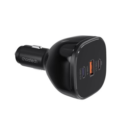 2. Choetech TC0024 car charger 160W 2x USB-C PD 3.1 1x USB-A - black