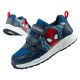 Leomil children's sports shoes Spiderman sneakers lightweight with velcro black blue