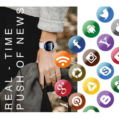 4. RUBICON RNCF14 Silver/White SMARUB252 smartwatch