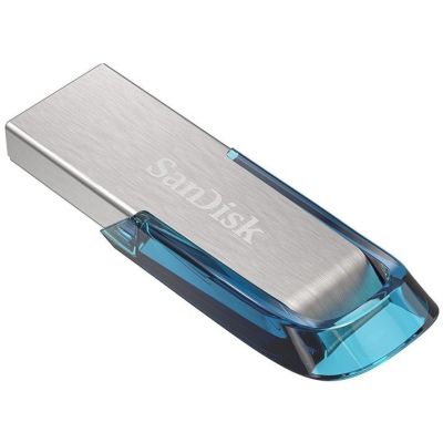 2. SANDISK DRIVE USB 3.0 ULTRA FLAIR 64GB BLUE 150MB/s