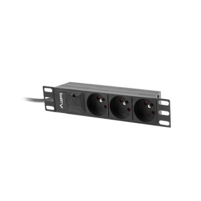 3. Lanberg PDU-03E-0200-BK RACK Power Strip (3 x Type E; 16 A (3680 W); 2m; black)