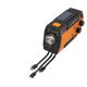 22. Extralink Solar Emergency Radio with Crank Dynamo Powerbank 4000mAh with SOS Flashlight SR-4000 Portable Analog Black, Orange