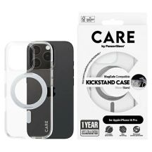 CARE by PanzerGlass Feature Kickstand Case iPhone 16 Pro 6.3" silver/silver MagSafe 1326