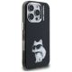4. Karl Lagerfeld IML Aquarelle Choupette & Logo iPhone 16 Pro Case - Black