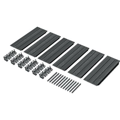 11. GARDEN BED EDGE BASE WOOD 6 ELEMENTS ANTHRACITE