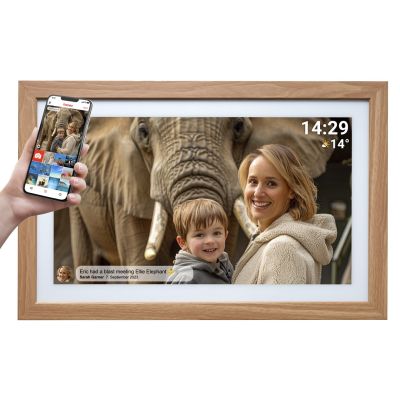 13. Denver PFF-2162LW Digital Photo Frame Light Brown 54.6 cm (21.5") Touchscreen Wi-Fi