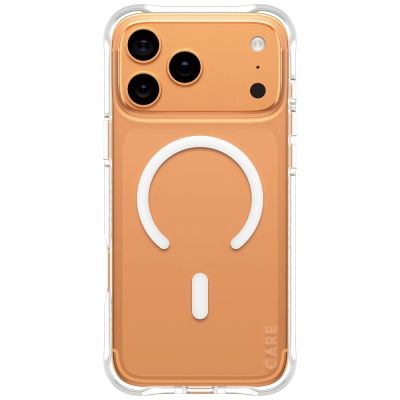 2. CARE by PanzerGlass Fashionable Samba Case w. White MagSafe for iPhone 17 Pro Max - Transparent