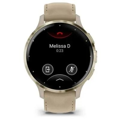 3. Garmin 010-02785-55 Smartwatch / Sports Watch 3.05 cm (1.2") AMOLED 41 mm Digital 390 x 390 px Touchscreen Gold Wi-Fi GPS