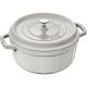 Staub Round Cast Iron Pot - 1.7 liter, White Truffle
