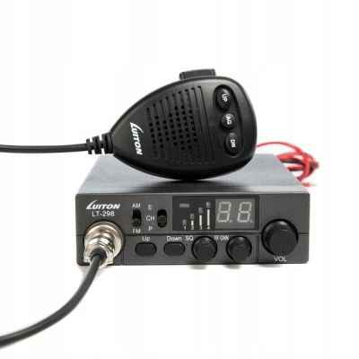8. CB Radio LUITON LT-298 ASQ 12V/24V with cigarette lighter plug