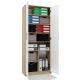 6. OLIV 2D filing cabinet 74x35xH180 sonoma/white