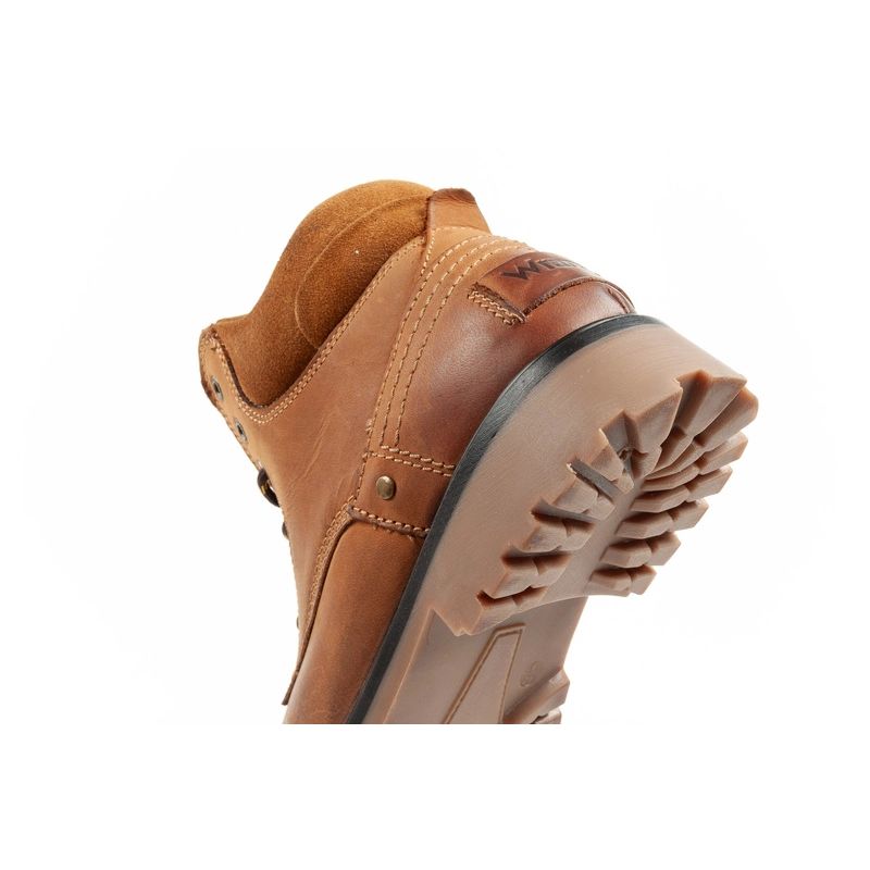 7. Wrangler Yuma men's boots, Chelsea boots, elegant leather, brown, white